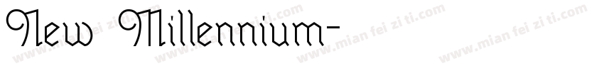 New Millennium字体转换
